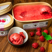 Sorbetto ai lamponi - Gostnerhof St. Leonhard